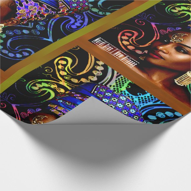 Mardi Gras Wrapping Paper (Corner)