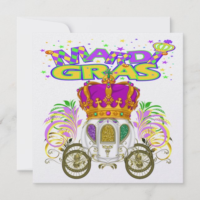 Mardi Gras - Your Royal Event - SRF Invitation (Front)