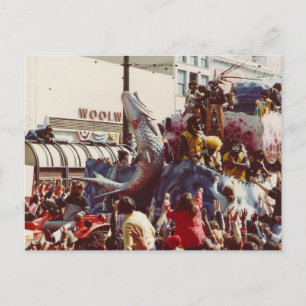 Mardi Gras Zulu Float Postcard