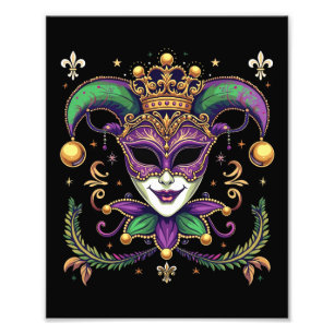 Mardi Grass Y’all – Celebrate Carnival Season New  Photo Print