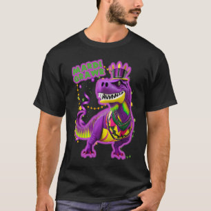 Mardi Grawr Rawrsome Rex Dinosaur Toddler Kids Mar T-Shirt