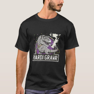 Mardi Grawr Rex Dinosaur Mardi Gras Bead Costume 2 T-Shirt
