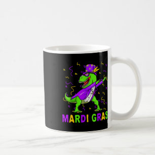 Mardi Grawr T Rex Dinosaur Mardi Gras Bead Costume Coffee Mug