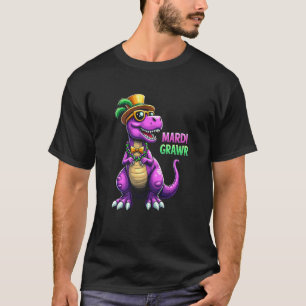Mardi Grawr T-Rex T-Shirt