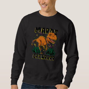 Mardi Grawrrr T Rex Funny Cute Mardi Gras Dinosaur Sweatshirt