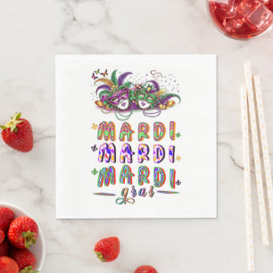 Mardi Mardi Mardi Gras Napkin