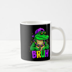 Mardigator Alligator Bruh Mardi Gras Costume Teens Coffee Mug