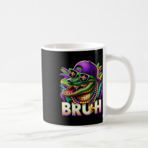 Mardigator Alligator Bruh Mardi Gras Costume Teens Coffee Mug