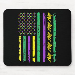 Mardigator Alligator Usa American Flag Alligator M Mouse Pad