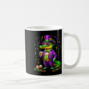 Mardigator Funny Mardi Gras Alligator Design Coffee Mug