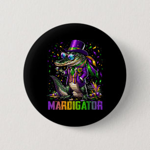 Mardigator Funny Mardi Gras Costume Men Women Kid  6 Cm Round Badge