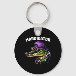 Mardigator Funny Mardi Gras Costume Men Women Kid Key Ring