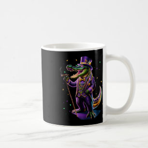 Mardigator Mardi Gras Alligator Costume Men Women  Coffee Mug