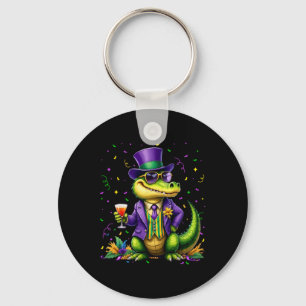 Mardigator Mardi Gras Alligator Costume Men Women  Key Ring