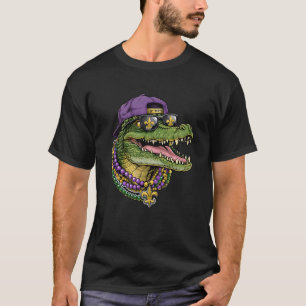 Mardigator Mardi Gras Alligator Costume Men Women T-Shirt