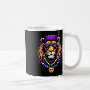 Mardigator Mardi Gras Lion Costume Men Women Mardi Coffee Mug