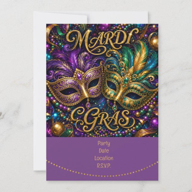 Mardigras Invitation (Front)