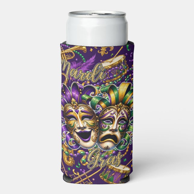 Mardigras  seltzer can cooler (Seltzer Front)