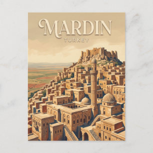 Mardin Old City Turkey Postcard