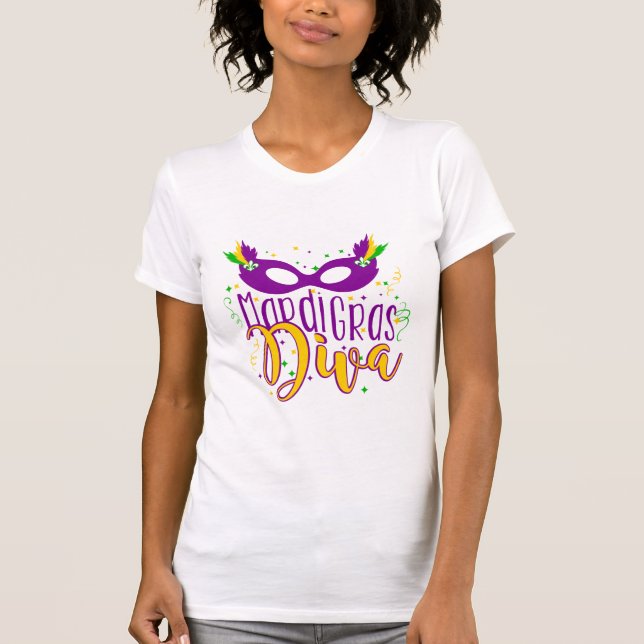 Mardis Gras Mask T-Shirt (Front)