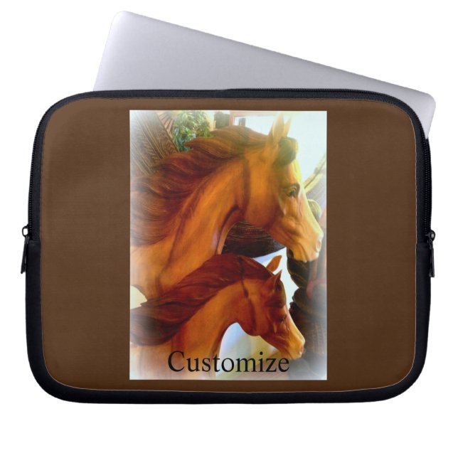 Mare and pony Thunder_Cove Laptop Sleeve (Front)
