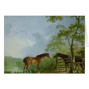 Mare and Stallion in a Landscape
