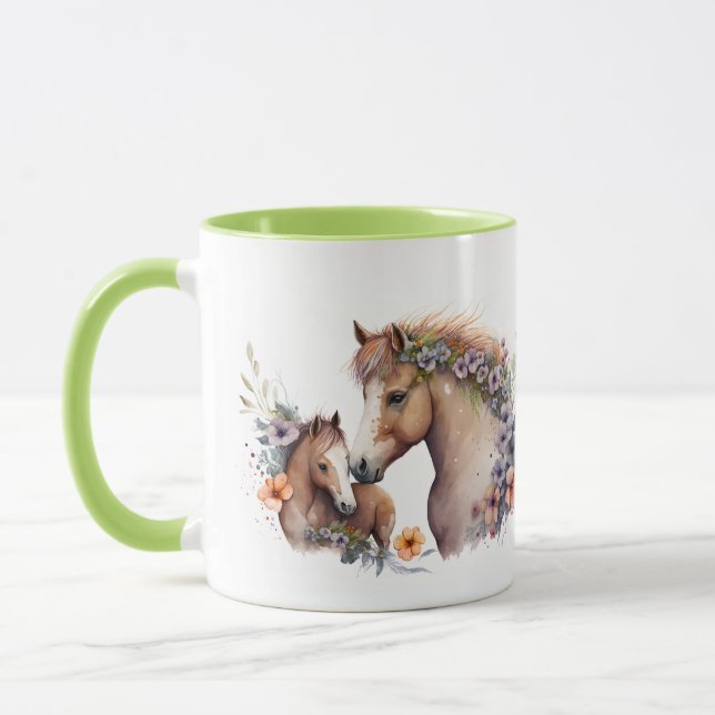 Mare and Yearling Mug (Left)