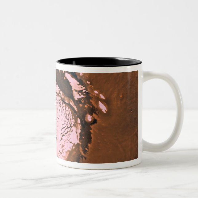 Mare Boreum region of Mars Two-Tone Coffee Mug (Right)