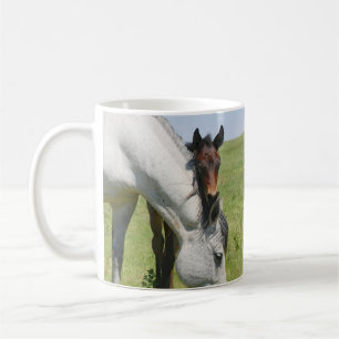 Mare Grazing with Colt Mug