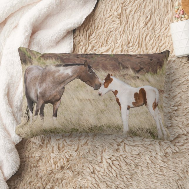 Mare with Colt Lumbar Cushion (Blanket)