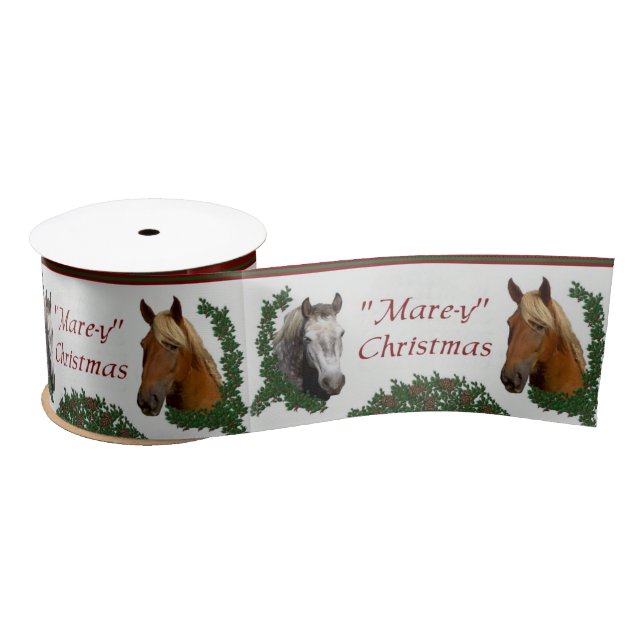 Mare-y Christmas Satin Ribbon (Spool)
