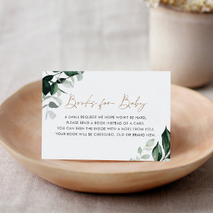 MAREE Greenery Books For Baby Insert Card