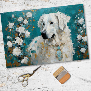 Maremma Livestock Guardian Decoupage Tissue Paper