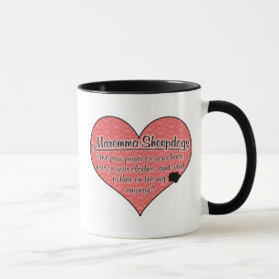 Maremma Sheepdog Paw Prints Dog Humour Mug