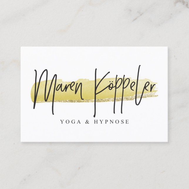 Maren Köppeler Business Card (Front)