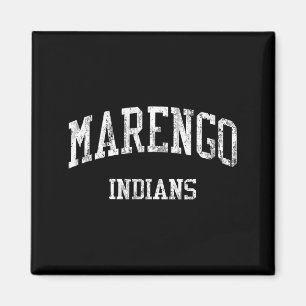 Marengo high school hs marengo il vintage sports magnet