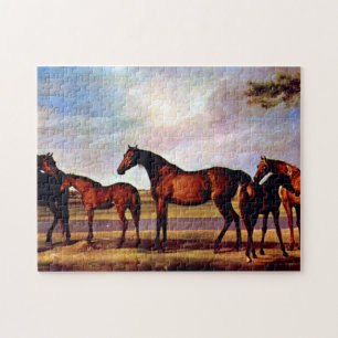 Mares and foals by George Stubbs Jigsaw Puzzle