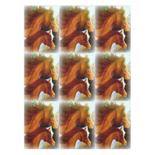 mares and ponies table cloth
