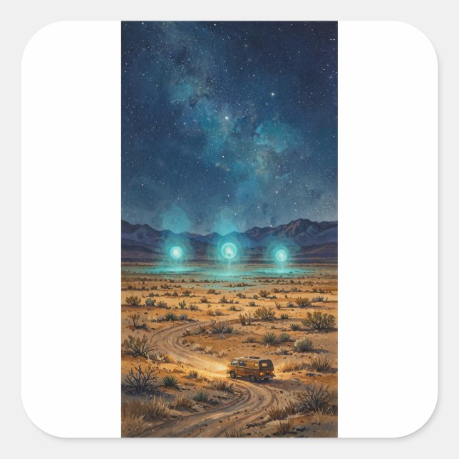 Marfa Lights Sticker (Front)