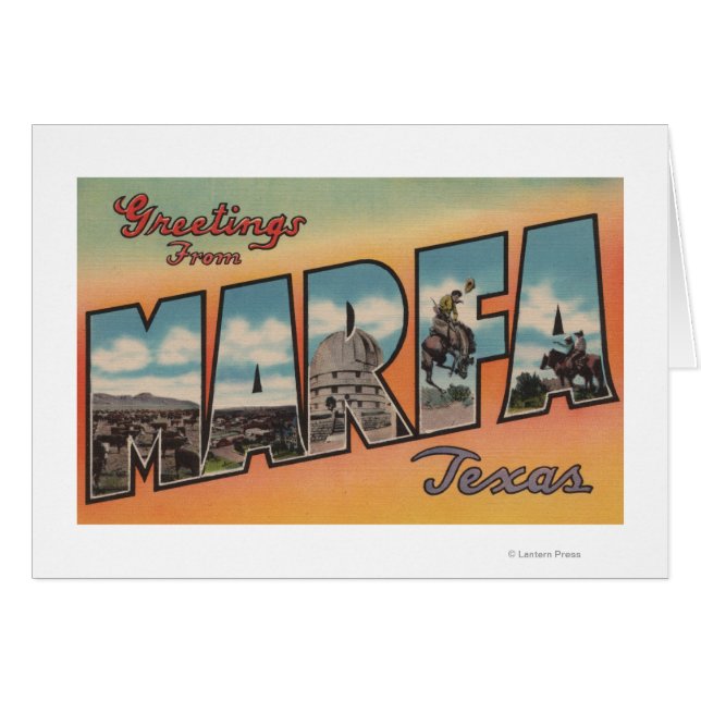 Marfa, TexasLarge Letter ScenesMarfa, TX (Front Horizontal)