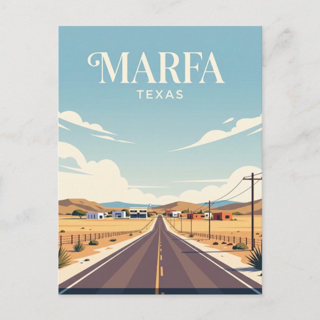 Marfa USA Postcard (Front)