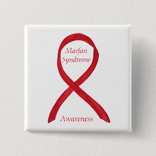 Marfan Syndrome Awareness Ribbon Custom Pins