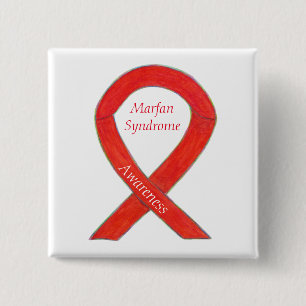 Marfan Syndrome Awareness Ribbon Custom Pins
