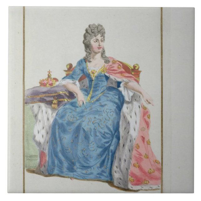 Margaret (1353-1412) Queen of Denmark, Norway and Tile (Front)