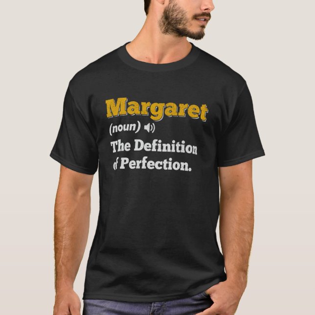 Margaret Gift Name Personalised Birthday Name Defi T-Shirt (Front)