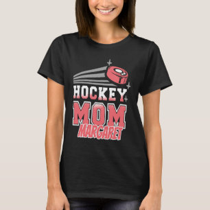 Margaret Hockey Mum With Puck Womens T-Shirt