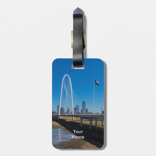 Margaret Hunt Hill Textured Luggage Tag (Back Vertical)