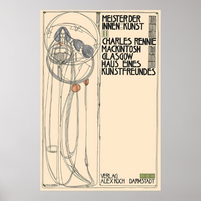 Margaret Macdonald Mackintosh Glasgow School Poster (Front)