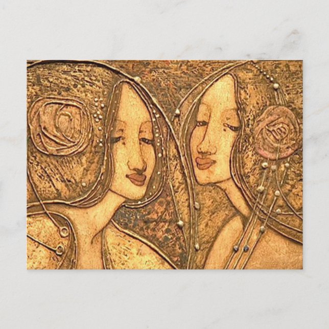 Margaret MacDonald Mackintosh Heart of the Rose Postcard (Front)