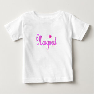 Margaret Name Pink Logo, Baby T-Shirt